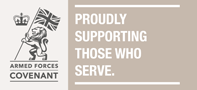 Logo: Armed Forces Covenant - Proudly Supporting Those Who Serve